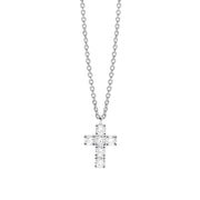 Mabina Girocollo con croce in diamanti lab-grown 553914